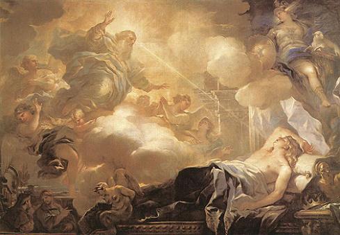 O sonho de Salomão, de Luca Giordano