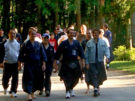 caminhada no gashuku