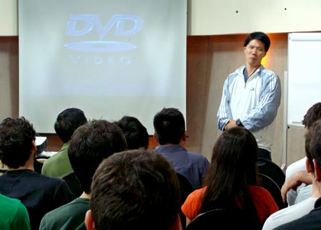 audio-visual com o sensei