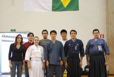 Sensei com os alunos de 
Campinas